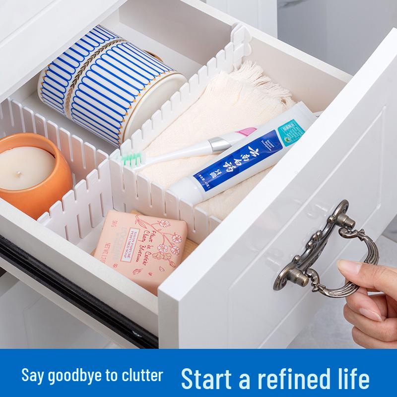 Adjustable Plastic Storage Dividers for Underwear and Socks