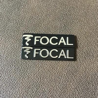 6X 3D Metal Focal Aluminum Car steering wheel emblem sticker audio Speaker car stickers car styling badge logo decoration
