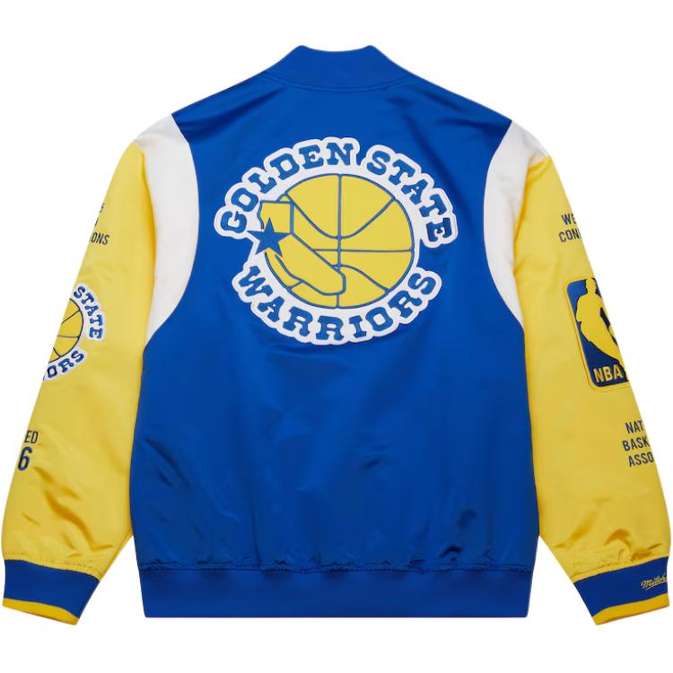 Mitchell Ness X NBA Jackets & Coats Men's Blue JK9255-GSWROYA
