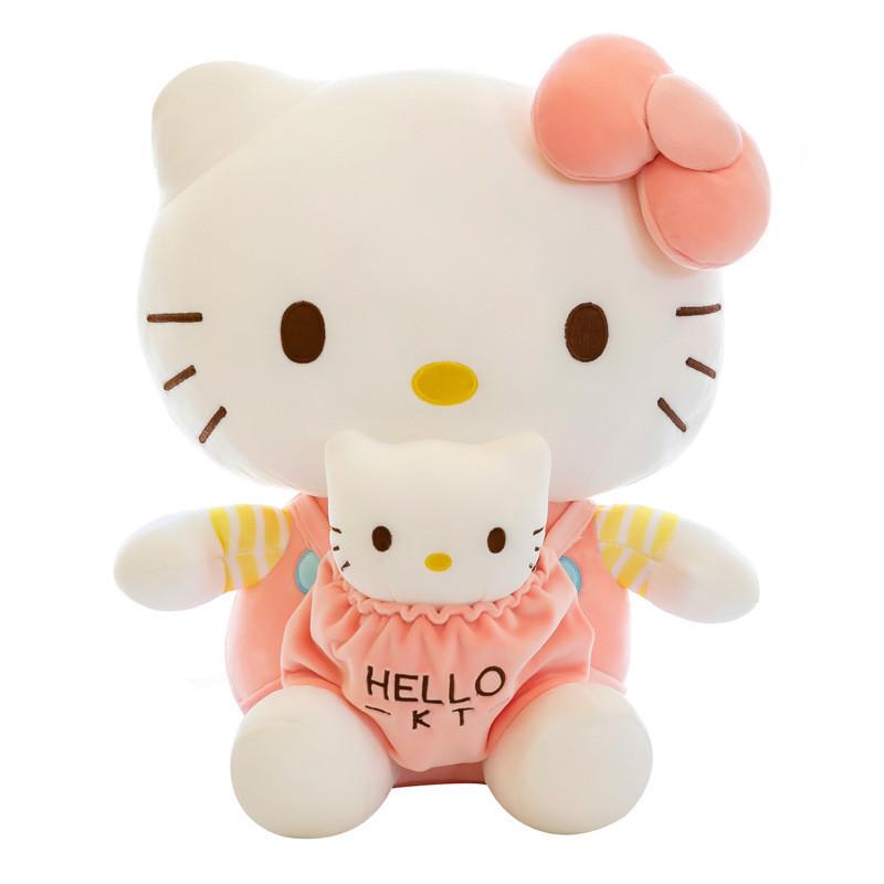Adorable Hello Kitty Plush Toy Set Soft Cotton Fill Mother And Child Doll Gift For Girls