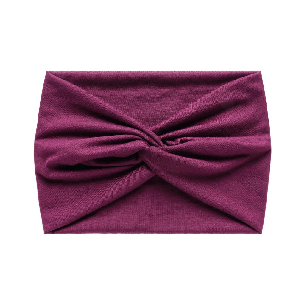 Faixa de Cabelo Esportiva Elástica Cruzada Cor Sólida Versão Larga 18cm Feminina Antiperspirante Absorvente de Suor Acessórios de Cabelo