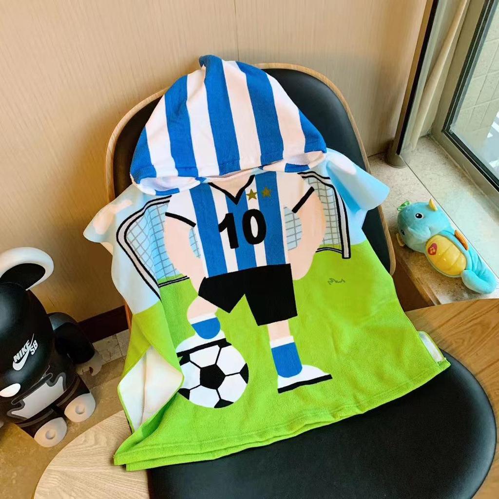 Adorable Cartoon Baby Bath Poncho - Soft, Skin-Friendly, Non-Shedding, Quick-Dry, Absorbent Towel