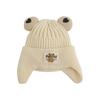 Autumn Warm Baby Knit Hat Cartoon Bear Ear Protections Benaie Cap Soft Knitted Hat Gift for Toddlers Boys and Girls