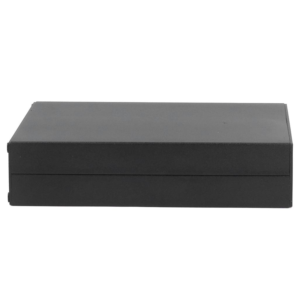 Aluminium-Elektrokasten, wasserdicht, Anschlussgehäuse, geteilter Typ für Heimwerker, Schwarz, 33 x 114 x 140 mm