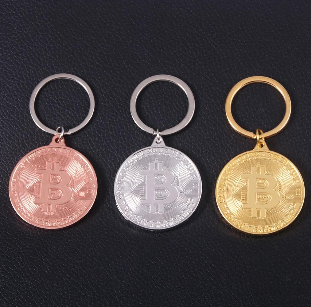2025 Nowa Moda Unisex Brelok do Kluczy Bitcoin Brelok z Wisiorkiem Zespołu Muzycznego Kolekcja Biżuterii dla Kobiet i Mężczyzn Prezent
