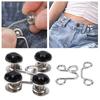 16pcs Detachable Card Slot Design Button Pins Reusable Pant Waist Button Waist Tightener  For Jeans
