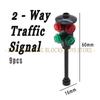 Moc Urban Transportation System Blocks City Traffic Network Signal Lights & Railway Public Building Bricks Creative Design Toys