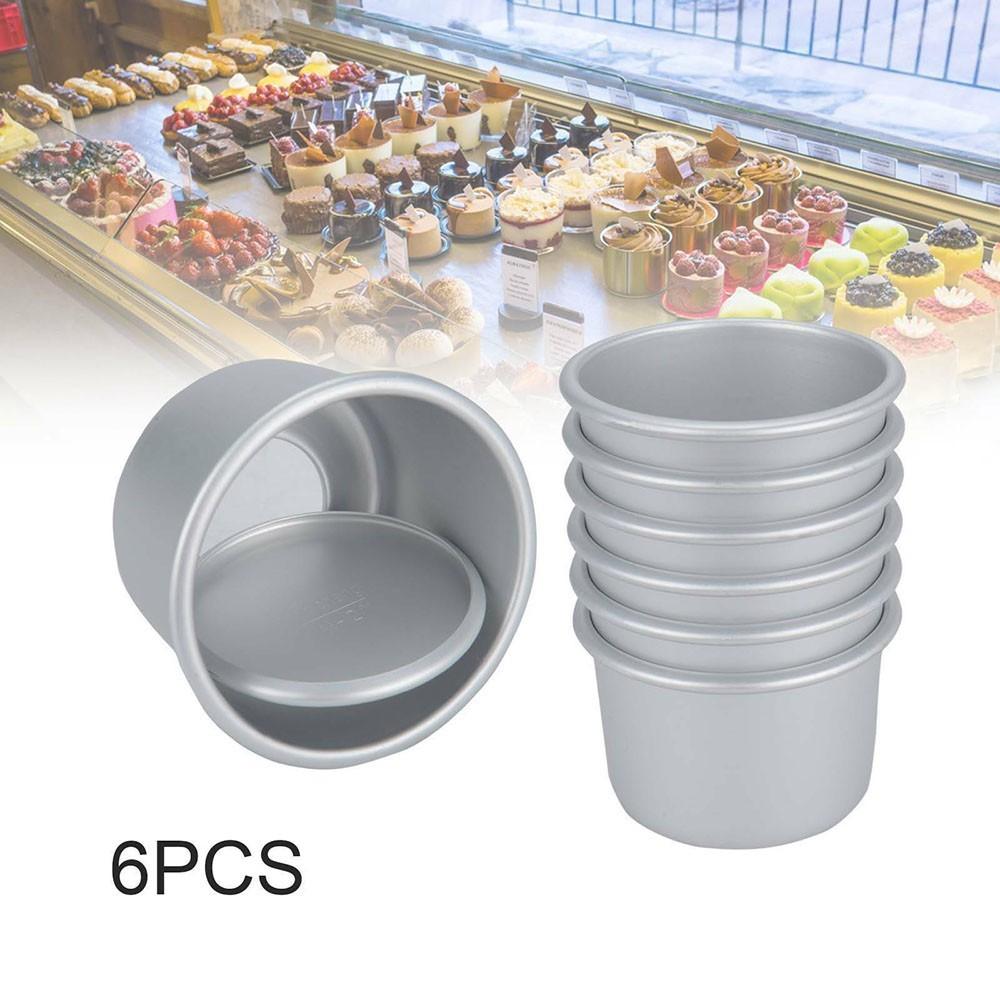 

Алюминиевые мини-формы для выпечки, набор из 6 съемных донышек для удобства выпечки