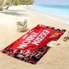 Union Berlin Logo Aufdruck Strandtuch, Großes Weiches Schnelltrocknendes Handtuch für Strand Camping Schwimmen