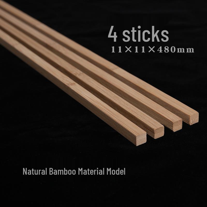 Solid Wood Mahjong Ruler and Card Arranger - Mini Taiwan Mahjong Stick and Nan Bamboo Ruler Set