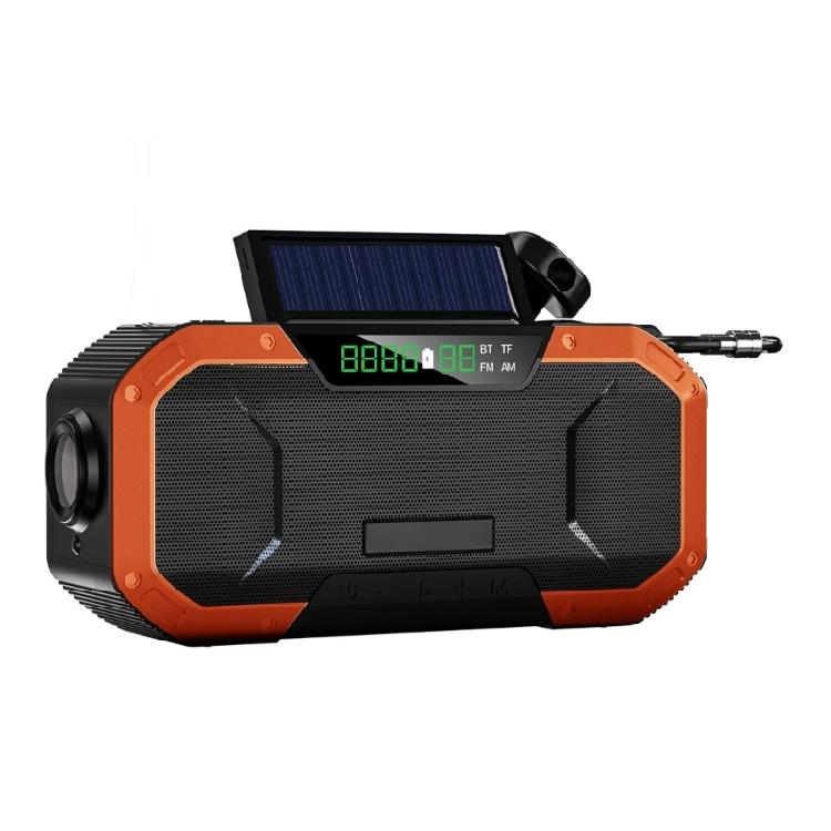 Outdoor Survival Radio with Solar Hand Cranks Power Supply LED Light Full Bands Radio SOS Function for Emergencies