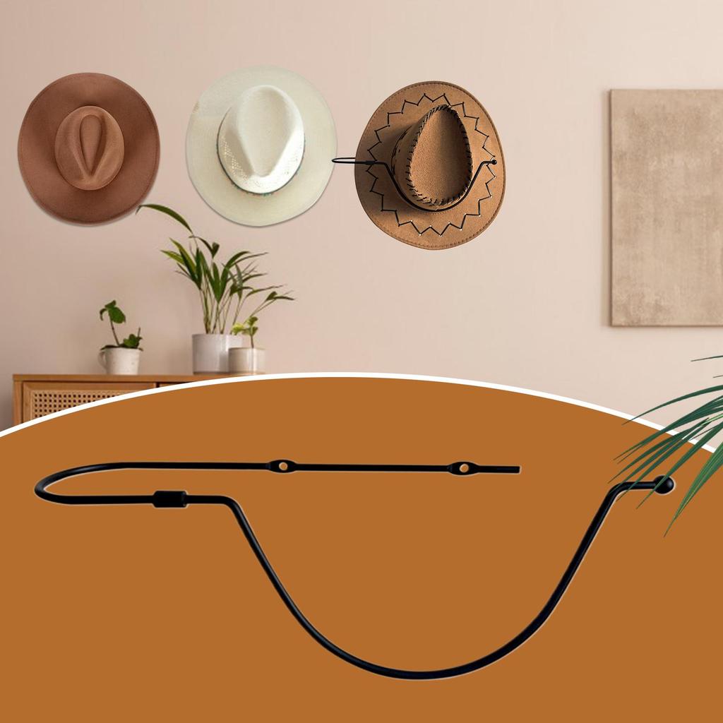 Cowboyhut-Halter 360° Drehung Westernhut Aufbewahrung Wand Baseballkappen Aufbewahrung Halterung für Schrank Damen Zuhause Zimmer Schlafzimmer Bar Mantel