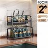 Multifunctional 2-Tier Kitchen Spice Rack