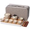 Ru Kiln Hand Grab Pot Travel Tea Set Enterprise Annual Meeting Mid-Autumn Festival National Day Business Hotel Bank Retirement Community Souvenir