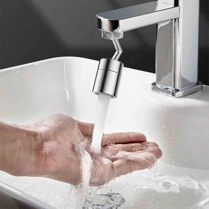 Set mit 2 universellen Spritzschutz-Wasserhähnen - 720° Drehung - 4-lagiger Feinstfilter