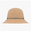 Helen Kaminski Villa 6 Natural Seagrass Metal Logo Cloche Bucket Hat