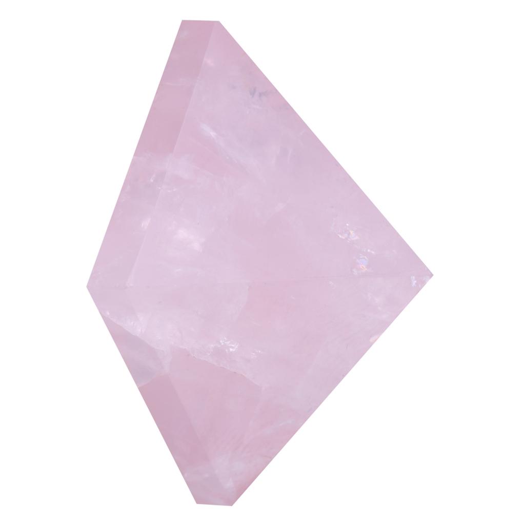 1PC Pink Crystal Rose Quartz Pyramid Carving Figurines Home Decoration Furnishing Article