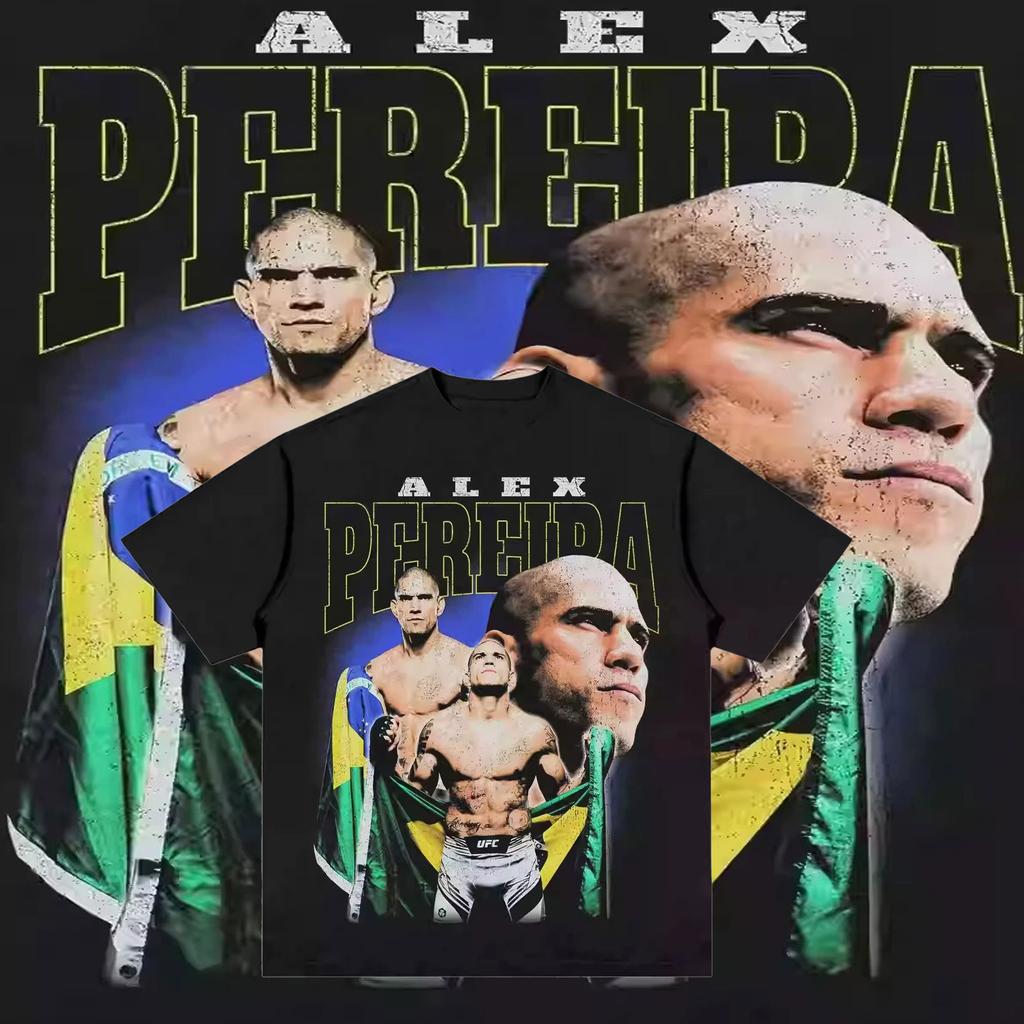 New Retro Trend Portrait Classic Ufc Star Print Women‘s Men's T-shirt Oversized Cotton Fashion Y2K Top Summer Short Sleeve Clothing Tee