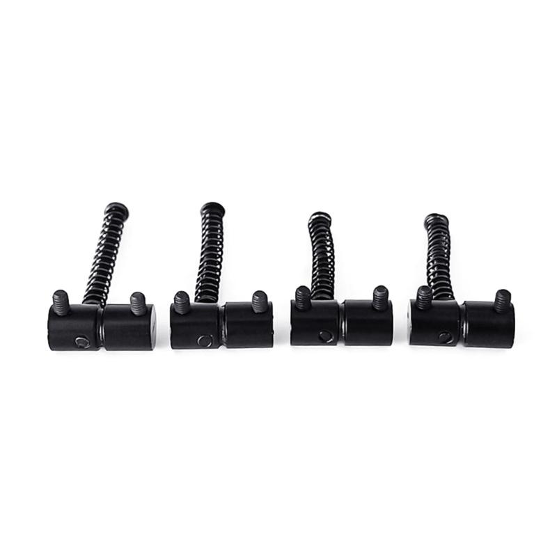 Bass Bridge String Saddle Plate Block Instrument Bass Electric Guitar Replacement Accessories Spring Screws with Wrench