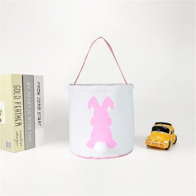 Foldable Gift Bag Cartoon Polyester Cotton Easy To Carry Easter Rabbit Gift Basket Party Supplies