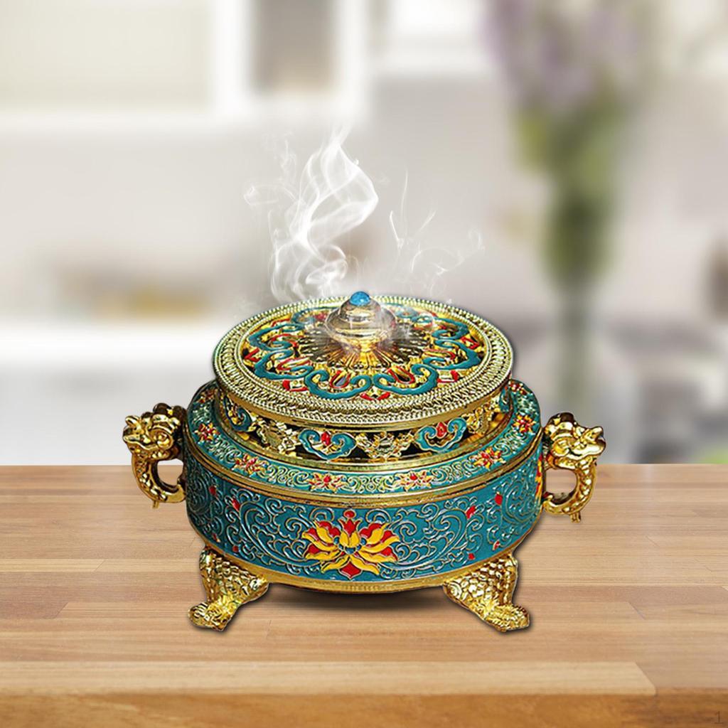 Durable Alloy Bronze Holder Coil Burner for room and home Decoration