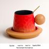 Elegant Wooden Coffee Cup and Saucer Set with Gift Box - Perfect for Home, Office, or Business Gifts