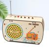DIY Wooden Radio Kit Retro FM Educational STEM Building Toy Science Experiment Kit 3D Puzzle Craft Birthday Gift for Kids Teens