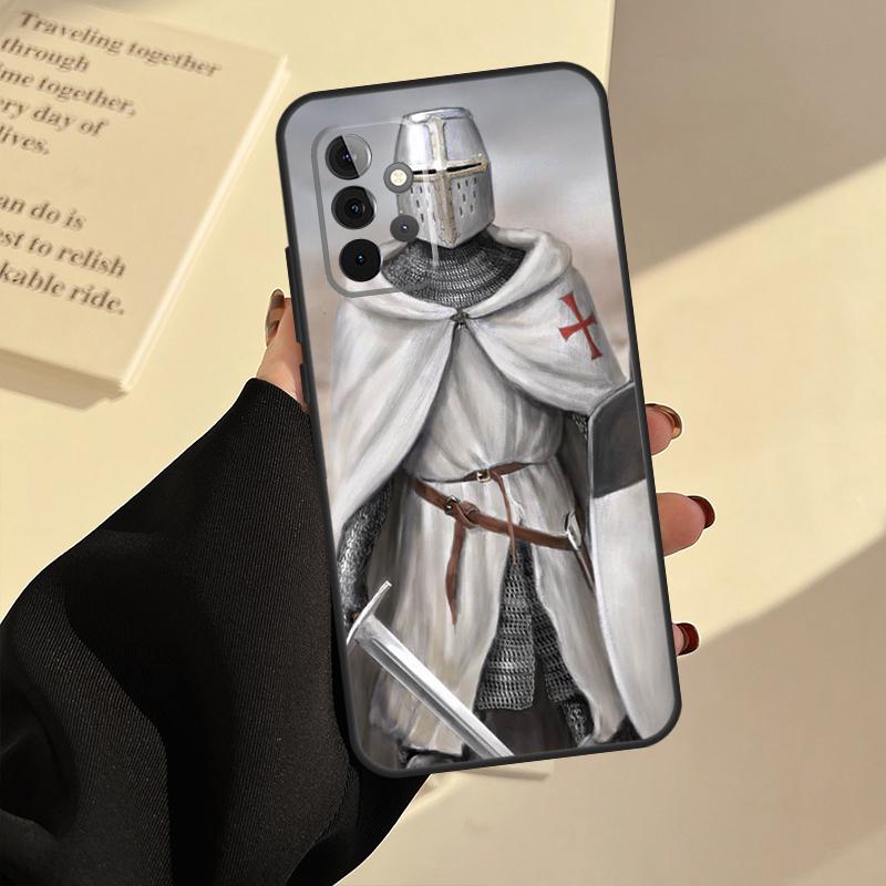 Knights Templar Case For Samsung Galaxy A54 A34 A14 A53 A13 A33 A73 A50 A12 A22 A32 A52 A72 A51 A71 Coque