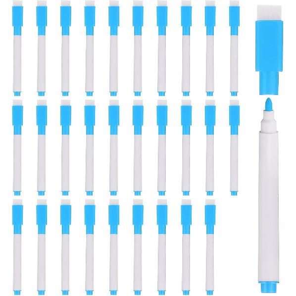 PATIKIL Dry Erase Marker Pens, 100 Pack Rose Red Ink Fine Point Low Odor Whiteboard with Eraser Cap for Office Home Classroom, White Pen Rod