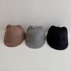 Wool Kids Wool Equestrian Hat Solid Color Kids Sunshade Visors Stylish Baby Knitted Hat  2-6 Year