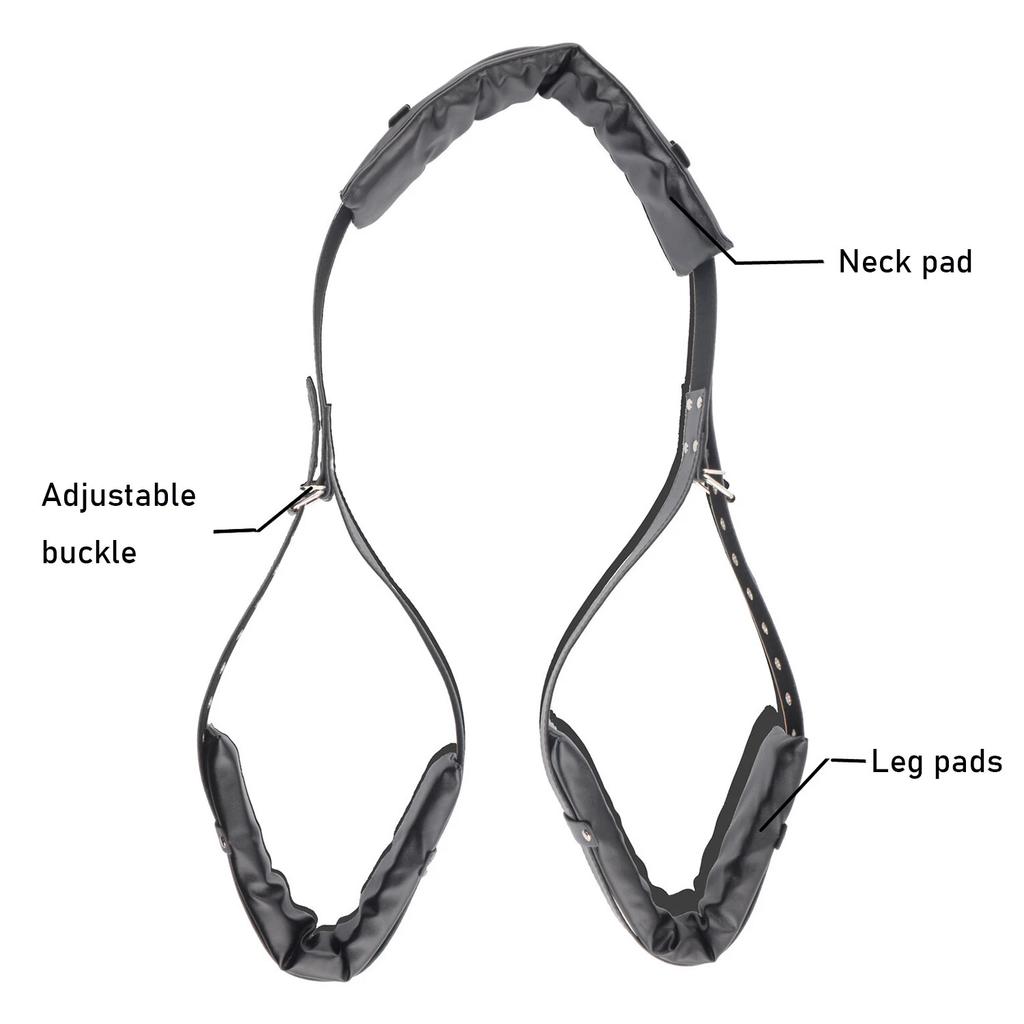 Bondage-Ausrüstung Verstellbare Handschellen Fußfesseln Offene Beinfessel Sexspielzeug für Frau Paare Erwachsenenspiele Kein Vibrator