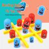 Kids' Educational Matryoshka Tic-Tac-Toe & Connect-the-Dots Card Game Set