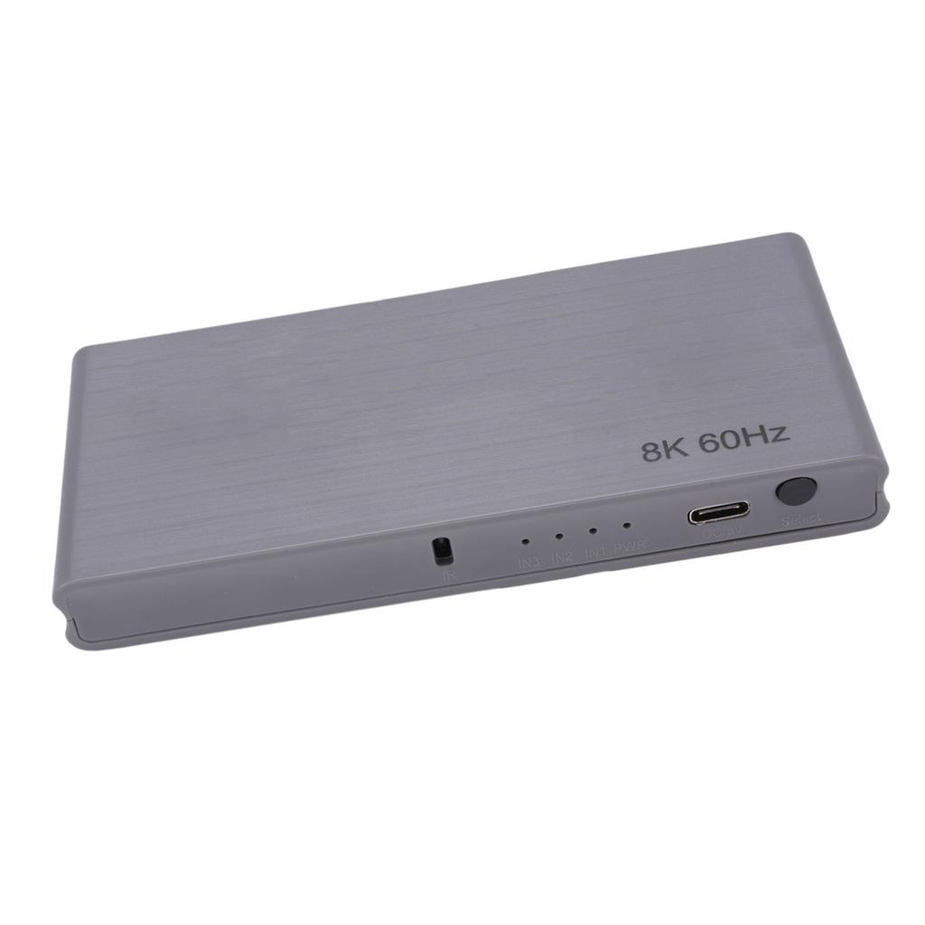 8K 3x1 HD Multimedia Interface Switch 40Gbps High Resolution Switch 4K 144Hz 8k 60Hz with Remote Control 3 Ports for