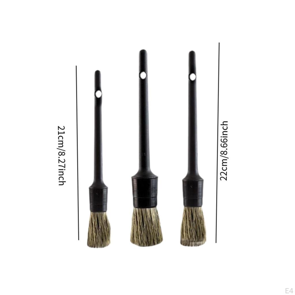 3 Pieces Car Detailing Brush Wash Tire Multi Purpose Cleaning Tool Auto