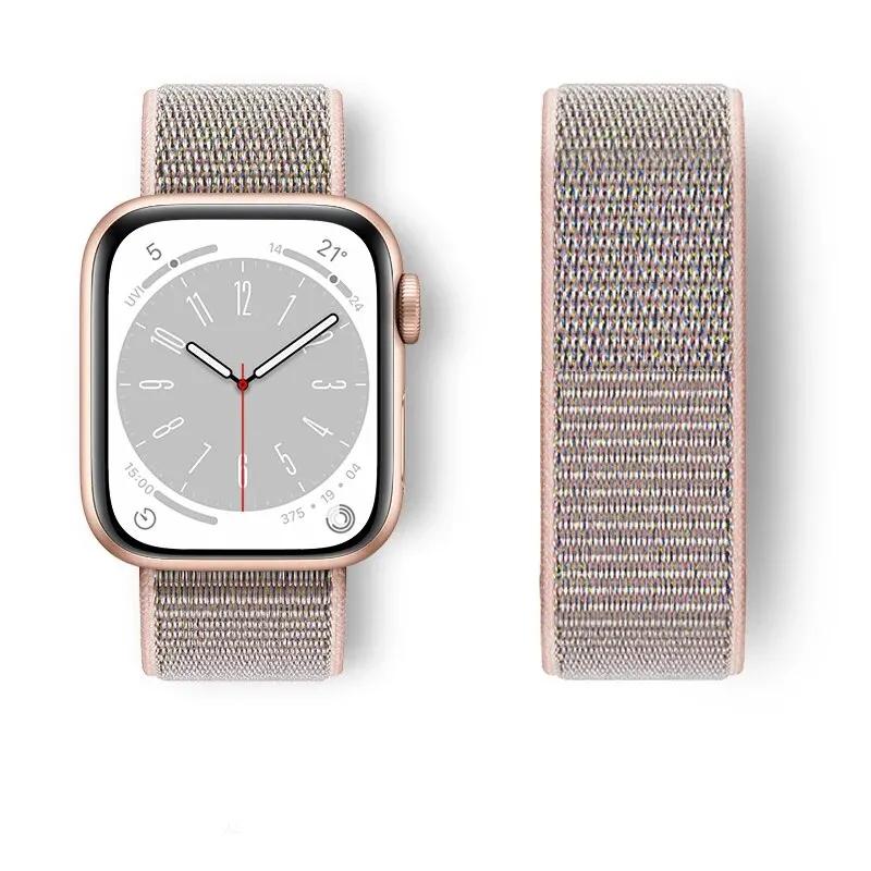 Nylon Loop For Watch Band Ultra-2 49mm 44mm 40mm 45mm 41mm Sport Pride Bracelet Iwatch Strap Series 9 8 Se 7 6 5 4 3
