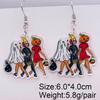 Spooky Halloween Pumpkin Ghost Witch Acrylic Earrings