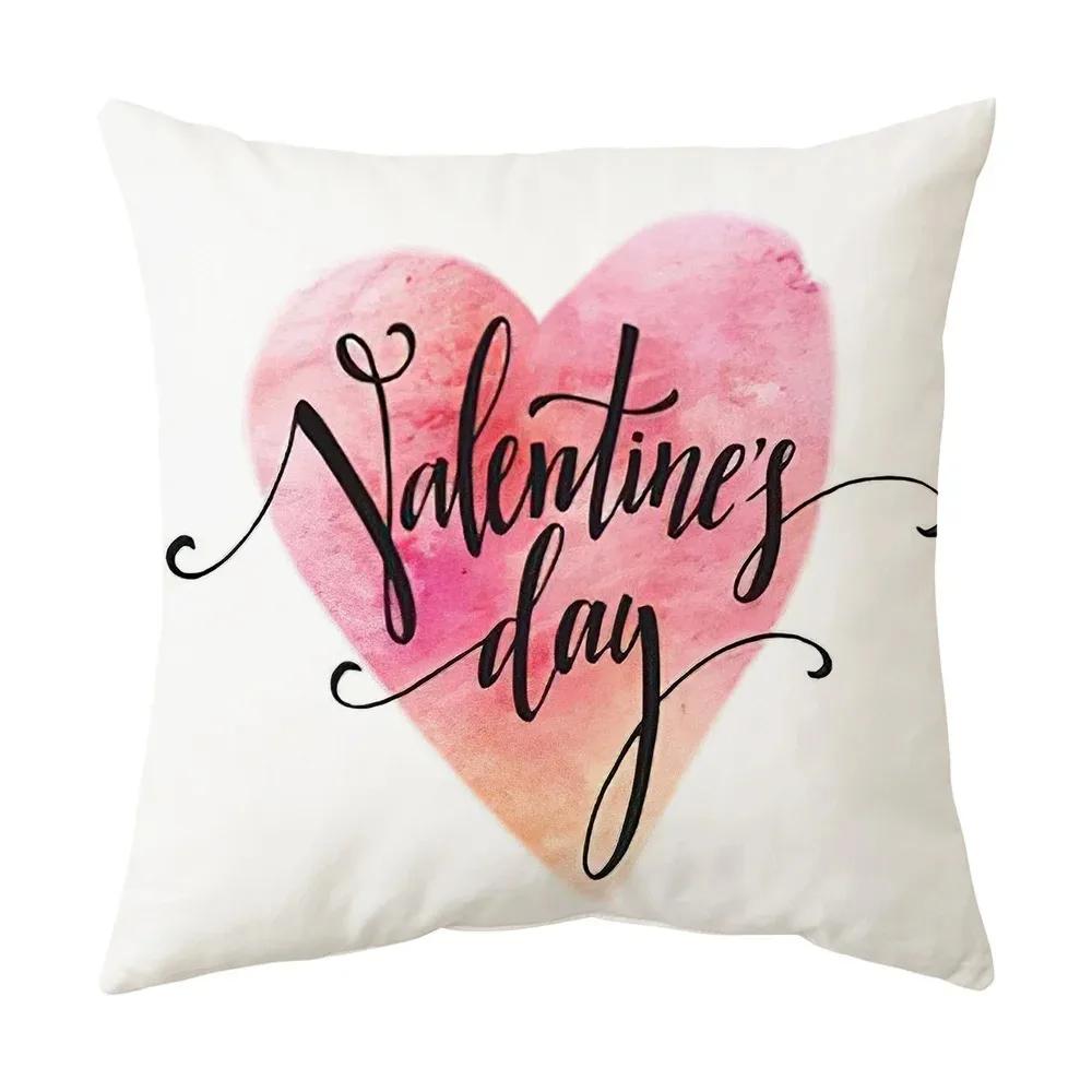 Office Sofa Car Cushion Cover English Confession Love Pattern Luxury Home Decoration Pillow Cover