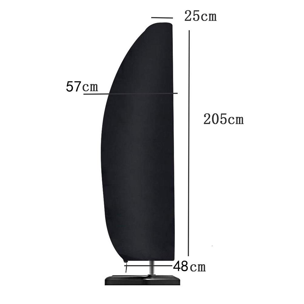 Full Protection Garden Garden Umbrella Cover UV Protection Windproof Design 420D Oxford Fabric Double Bound Edges