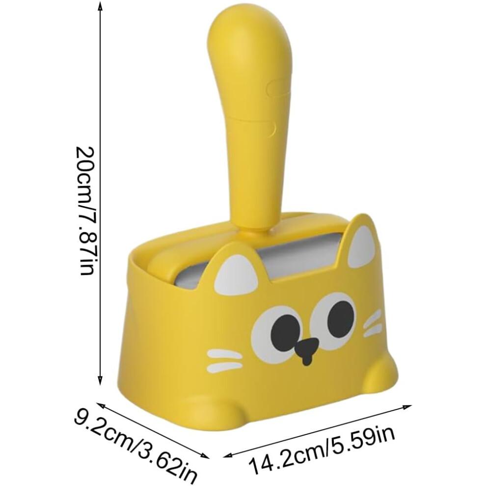 Pet Hair Remover Roller for Cats and Dogs with Base Quick Hair Removal for Sofa Furniture Clothes Yellow