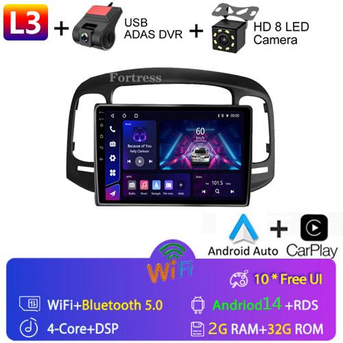 8G 128G Car Radio Android Auto Carplay For Hyundai Accent 2008 -2011Multimedia Qled Screen Stereo Autoradio GPS Navigation Wifi