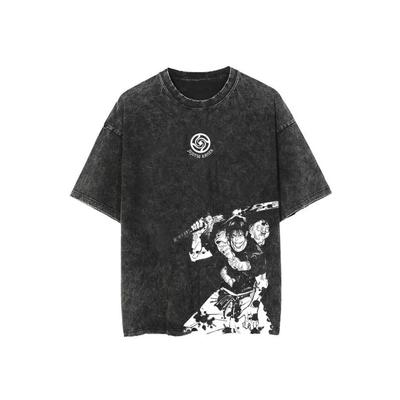 Anime Fushiguro Toji Jujutsu Kaisen Harajuku Vintage Lavata Maglietta Cotone Uomo Streetwear Oversize Donna Manica Corta