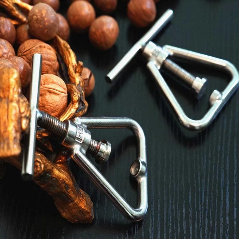 Nutcracker Rotary Nut Chestnut Clip Peeler Stainless Pecan Crackers For Nuts Shell Openers Kitchen Tools Durable