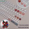 Polka Dot Color Card Nail Display Board,Pea Bean Swatch Salon Nail Showing Shelf With Stickers