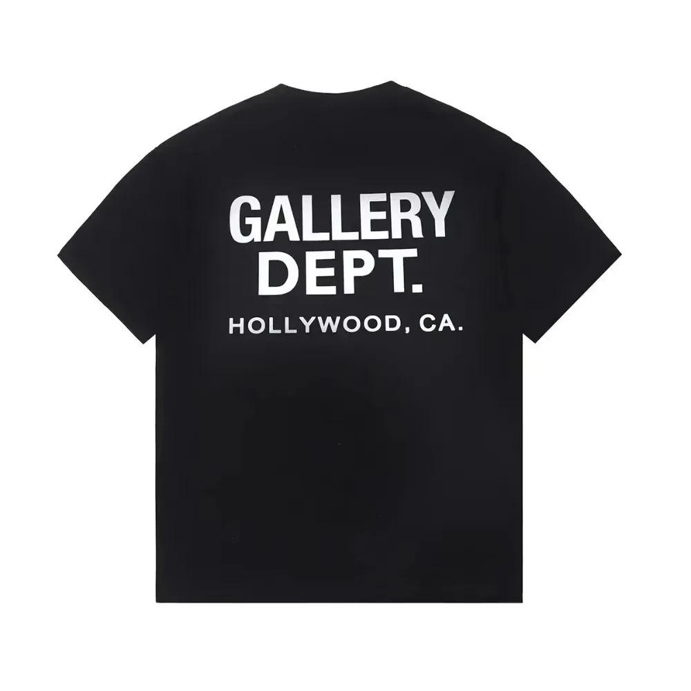 Vintage tričko Více velikostí Digitální potisk Gallery Dept Módní design s písmeny Polyester Letní neformální oblečení Elegantní top