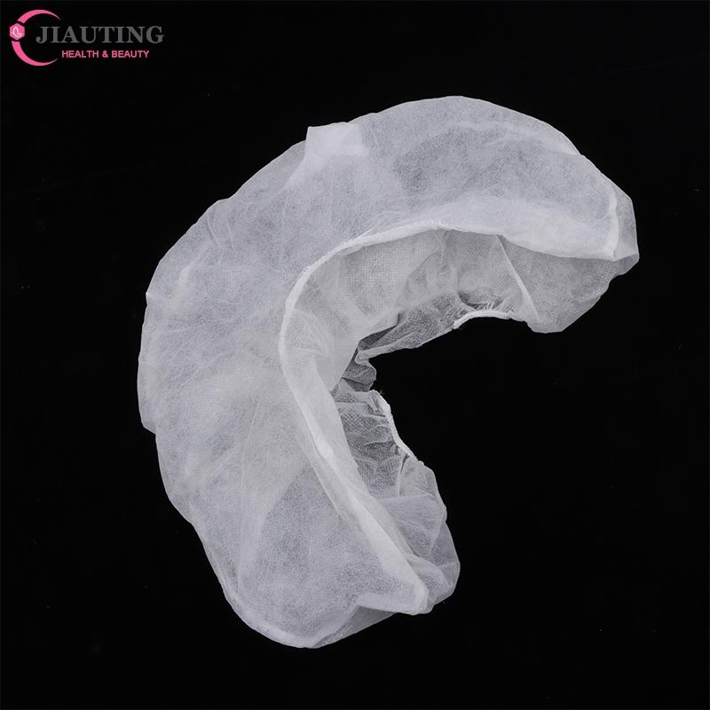 10 Pcs/Pack Headrest Covers Fitted Disposable Massage Face Rest Cradle Covers White Color U-Shaped Pillowcase Elastic Non-Woven