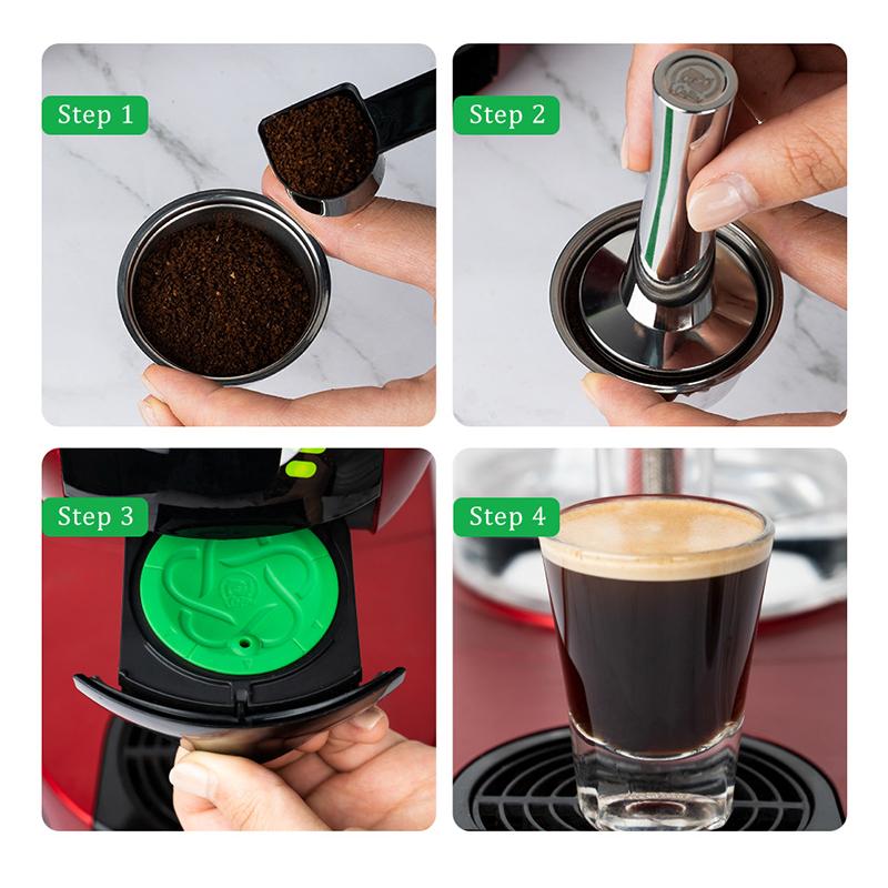 Coffee Capsule For Dolce Gusto Mini Me Reusable Refillable Stainless Steel Coffee Capsule Filter Cup Stainless Steel Filters