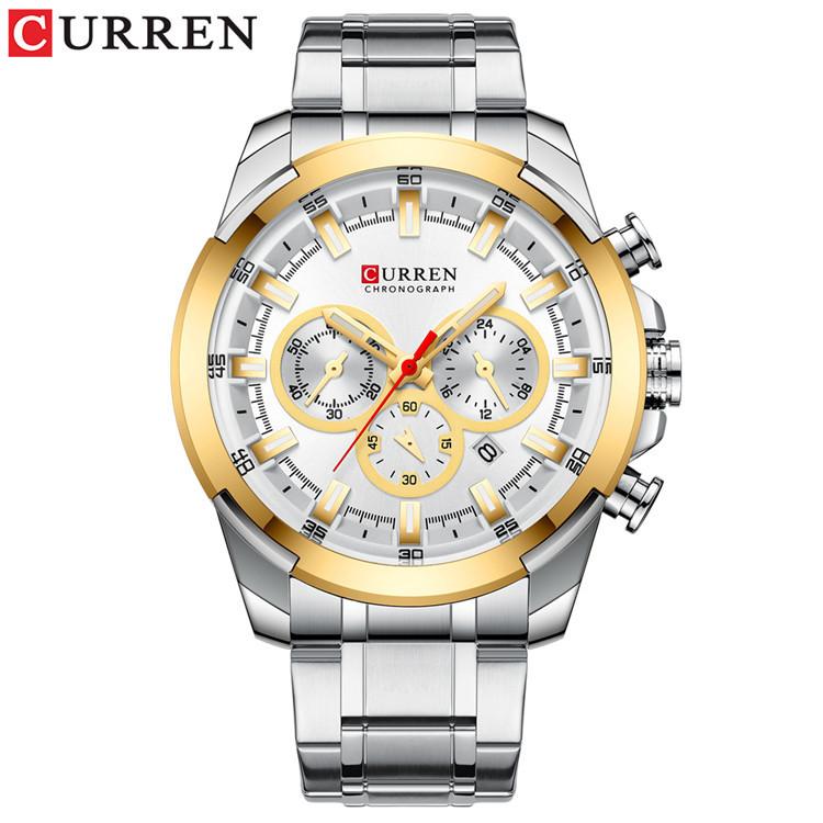 CURREN Men's Six-pin Calendar Men's Watch Business Waterproof Quartz Watch
