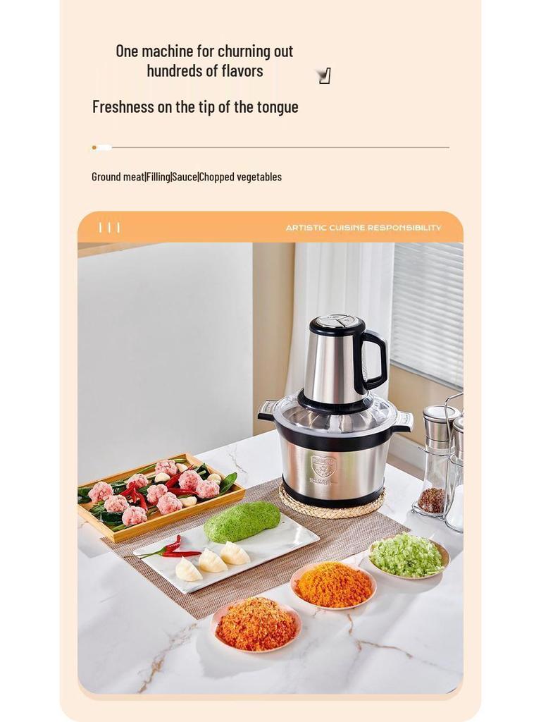 Multifunctional Pure Copper Electric Meat Grinder & Food Processor
