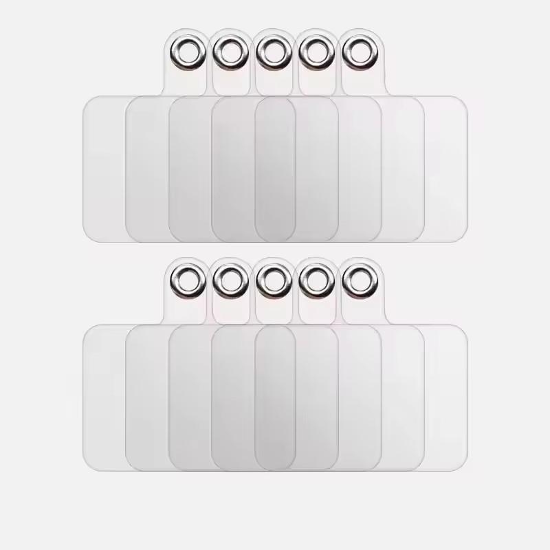 Transparent Matte Flexible Phone Lanyard Card Mobile Phone Universal Tether Tabs Hole Hanging Strap Patches Cord Clips Gasket