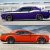 2 szt. Naklejki na bok nadwozia samochodu Pasek Wyścigowy Naklejki Winylowe Dla Dodge Challenger SRT Hellcat SXT GT Akcesoria Dekoracyjne Samochodu